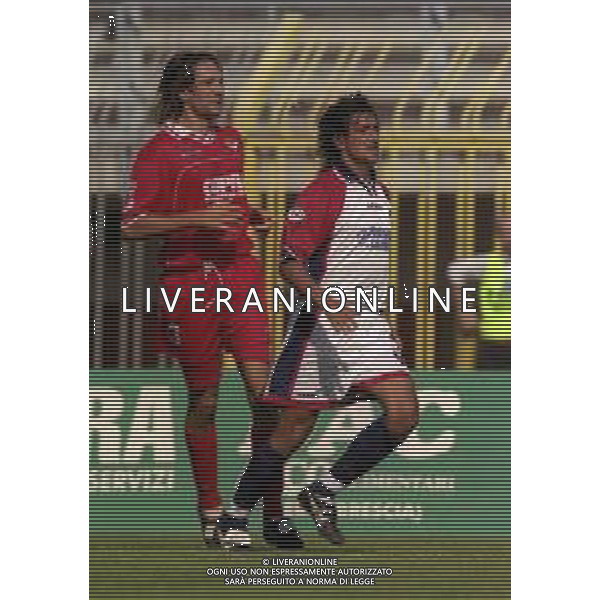 10-09-2000 PIACENZA-CAMPIONATO DI CALCIO SERIE B PIACENZA COSENZA 2-0 NELLA FOTO GIOVANNI PISANO E NICOLA BOSELLI AG ALDO LIVERANI SAS