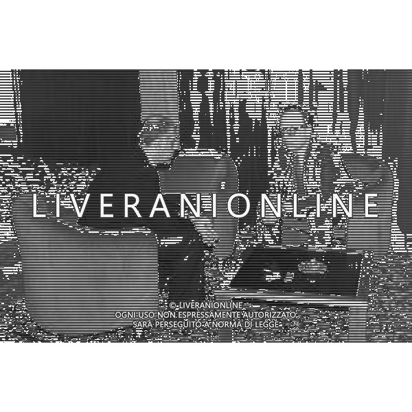 ADRIANO GALLIANI , dirigente sportivo italiano - RETROSPETTIVA Nella foto con Fedele Confalonieri ©ARCHIVIO / AGENZIA ALDO LIVERANI SAS