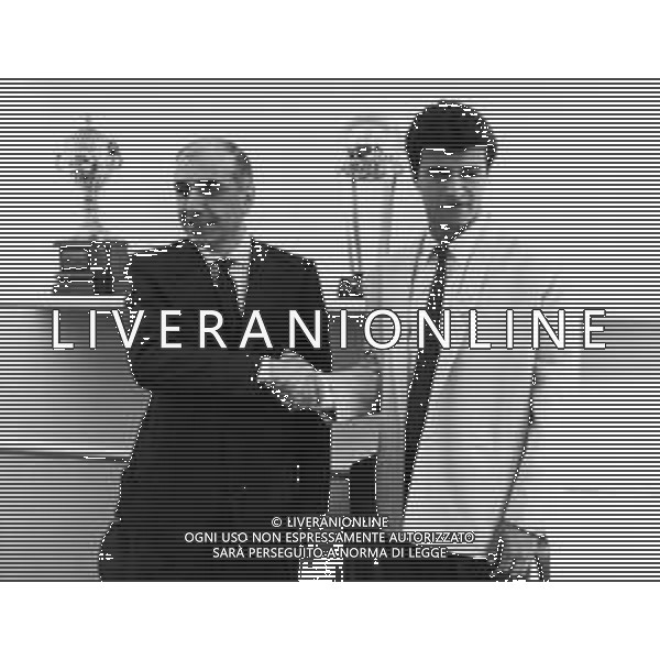 ADRIANO GALLIANI , dirigente sportivo italiano - RETROSPETTIVA Nella foto Presentazione del calciatore Claudio Daniel Borghi al Milan nel 1987 ©ARCHIVIO / AGENZIA ALDO LIVERANI SAS