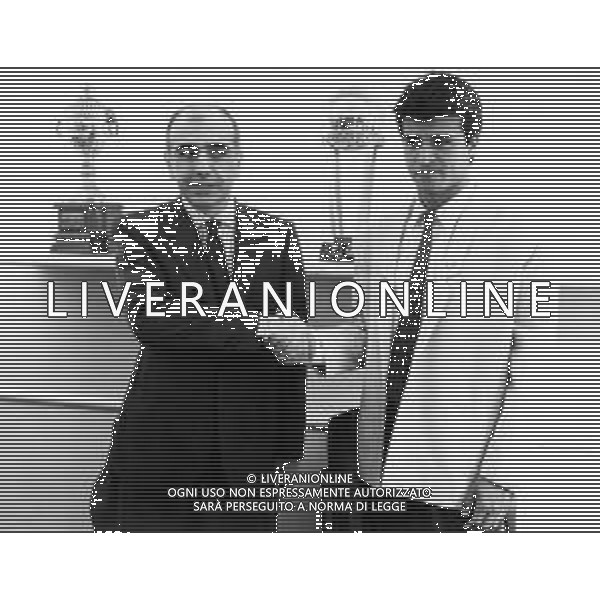 ADRIANO GALLIANI , dirigente sportivo italiano - RETROSPETTIVA Nella foto Presentazione del calciatore Claudio Daniel Borghi al Milan nel 1987 ©ARCHIVIO / AGENZIA ALDO LIVERANI SAS