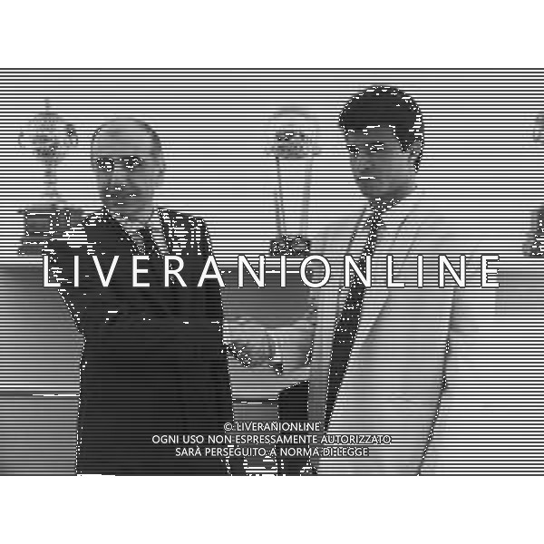 ADRIANO GALLIANI , dirigente sportivo italiano - RETROSPETTIVA Nella foto Presentazione del calciatore Claudio Daniel Borghi al Milan nel 1987 ©ARCHIVIO / AGENZIA ALDO LIVERANI SAS