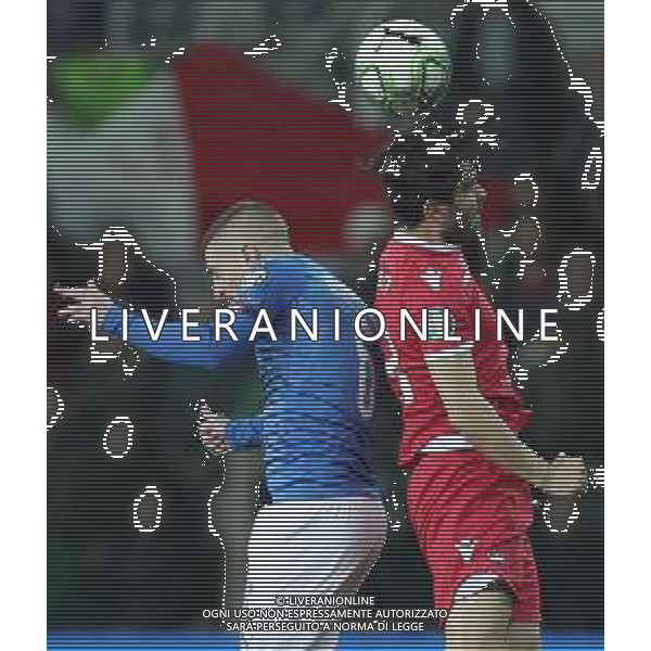 UEFA European Qualifiers Group J Parma - 26.03.2019 Italia-Liechtenstein Nella Foto: Marco Verratti e Michele Polverino /Ph.Vitez-Ag. Aldo Liverani