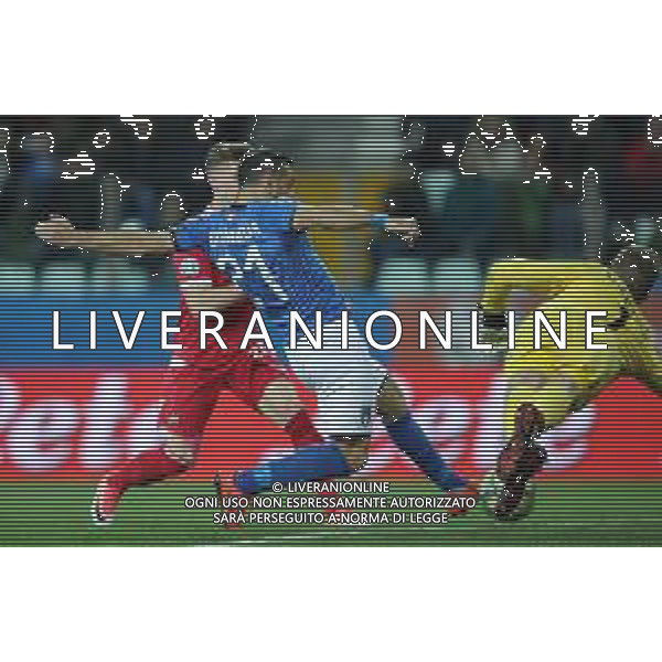 UEFA European Qualifiers Group J Parma - 26.03.2019 Italia-Liechtenstein Nella Foto: il gol di fabio quagliarella poi annullato /Ph.Vitez-Ag. Aldo Liverani