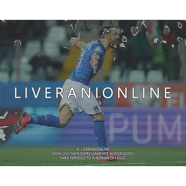 UEFA European Qualifiers Group J Parma - 26.03.2019 Italia-Liechtenstein Nella Foto: esultanza dopo il gol su rigore di fabio quagliarella /Ph.Vitez-Ag. Aldo Liverani