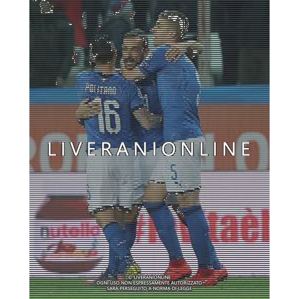 UEFA European Qualifiers Group J Parma - 26.03.2019 Italia-Liechtenstein Nella Foto: esultanza dopo il gol su rigore di fabio quagliarella /Ph.Vitez-Ag. Aldo Liverani