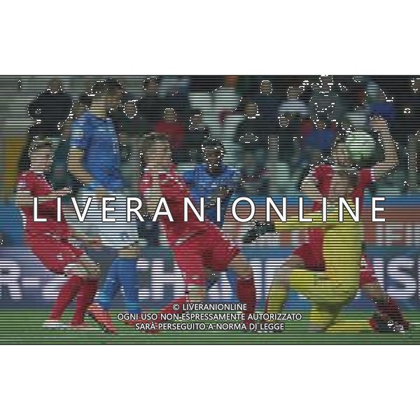 UEFA European Qualifiers Group J Parma - 26.03.2019 Italia-Liechtenstein Nella Foto:Moise Kean colpisce la traversa /Ph.Vitez-Ag. Aldo Liverani