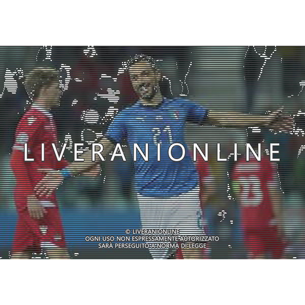 UEFA European Qualifiers Group J Parma - 26.03.2019 Italia-Liechtenstein Nella Foto: esultanza dopo il secondo gol su rigore di fabio quagliarella /Ph.Vitez-Ag. Aldo Liverani