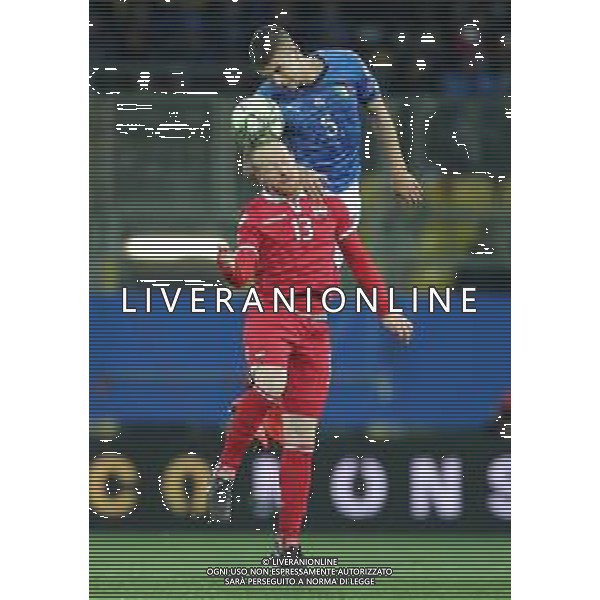 UEFA European Qualifiers Group J Parma - 26.03.2019 Italia-Liechtenstein Nella Foto: gianluca mancini e Marcel Buchel /Ph.Vitez-Ag. Aldo Liverani