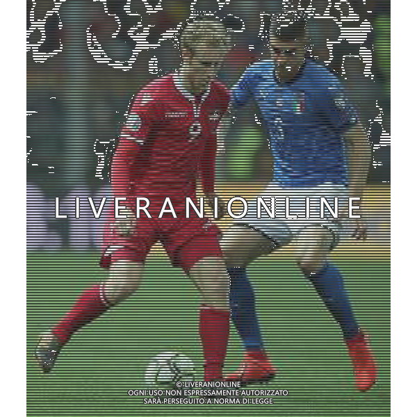 UEFA European Qualifiers Group J Parma - 26.03.2019 Italia-Liechtenstein Nella Foto:Gianluca Mancini - Simon Kuhne /Ph.Vitez-Ag. Aldo Liverani