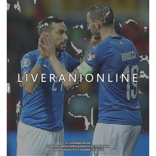 UEFA European Qualifiers Group J Parma - 26.03.2019 Italia-Liechtenstein Nella Foto:Leonardo Bonucci - Fabio Quagliarella /Ph.Vitez-Ag. Aldo Liverani