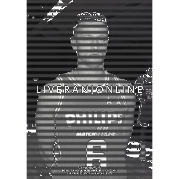 1991-1992 FOTO UFFICIALE PHILIPS OLIMPIA BASKET MILANO NELLA FOTO ANDREA BLASI AG ALDO LIVERANI SAS