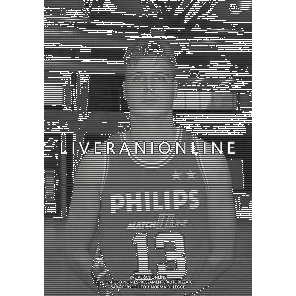 1991-1992 FOTO UFFICIALE PHILIPS OLIMPIA BASKET MILANO NELLA FOTO DAVIDE PESSINA AG ALDO LIVERANI SAS
