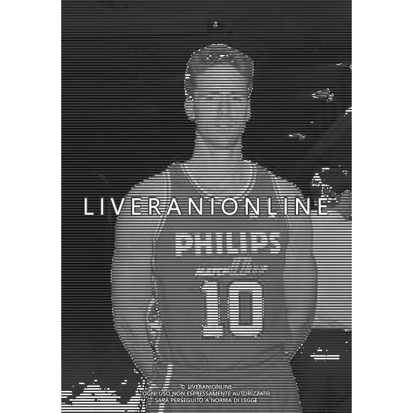 1991-1992 FOTO UFFICIALE PHILIPS OLIMPIA BASKET MILANO NELLA FOTO JOHNNY ROGERS AG ALDO LIVERANI SAS