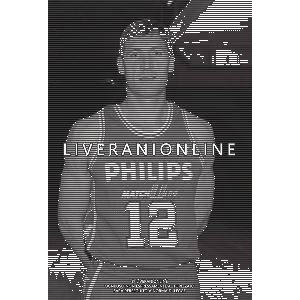 1991-1992 FOTO UFFICIALE PHILIPS OLIMPIA BASKET MILANO NELLA FOTO ANTONELLO RIVA AG ALDO LIVERANI SAS