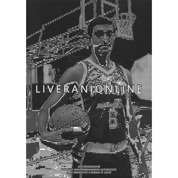 1988-1989 MILANO FOTO UFFICIALE OLIMPIA MILANO PHILPS BASKET NELLA FOTO MASSIMO ALDI AG ALDO LIVERANI SAS