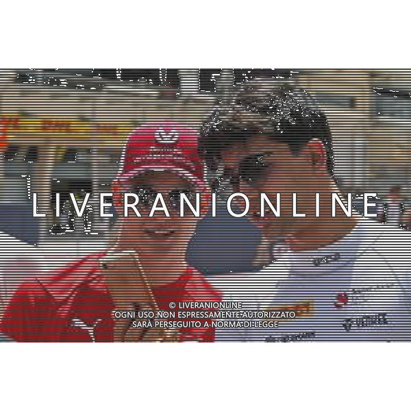 Mick Schumacher (GER) Prema Racing Formula Two Driver (Left). 28.03.2019. Formula 1 World Championship, Rd 2, Bahrain Grand Prix, Sakhir, Bahrain, Preparation Day. AG ALDO LIVERANISAS-ONLY ITALY
