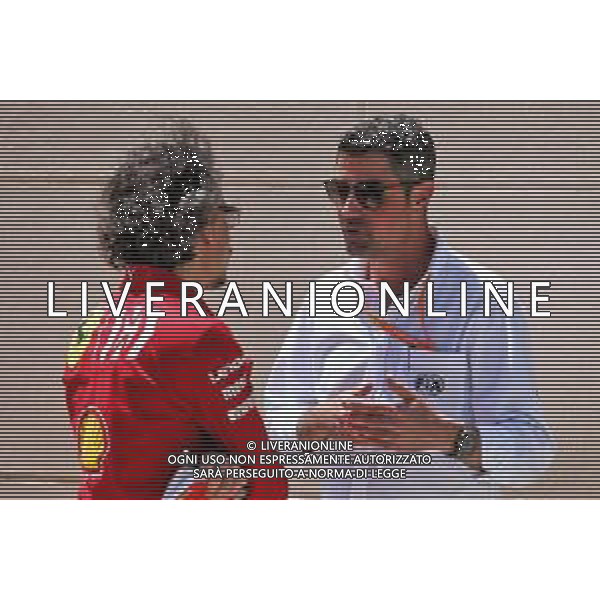 (L to R): Laurent Mekies (FRA) Ferrari Sporting Director with Michael Masi (AUS) Race Director. 29.03.2019. Formula 1 World Championship, Rd 2, Bahrain Grand Prix, Sakhir, Bahrain, Practice Day AG ALDO LIVERANISAS-ONLY ITALY