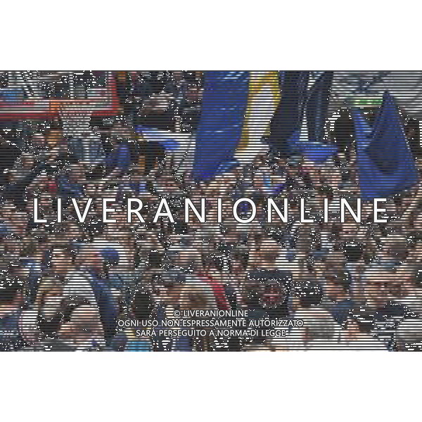 31-03-2019 BOLOGNA- FORTITUDO BOLOGNA-BONDI FERRARA NELLA FOTO INVASIONE DEI TIFOSI DELLA FORTITUDO BOLOGNA A FINE GARA PER LA PROMOZIONE IN A1 OPTIMA-FOTO-AG ALDO LIVERANI SAS