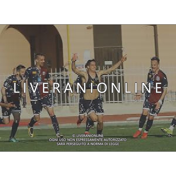 IMOLA 31 03 2019 IMOLESE CALCIO-TRIESTINA 2-1 SERIE C NELLA FOTO ESULTANZA DI NICOLA MOSTI IMOLESE DOPO IL GOL DELLA VITTORIA FOTO GIANNI SANNA-AG ALDO LIVERANI SAS