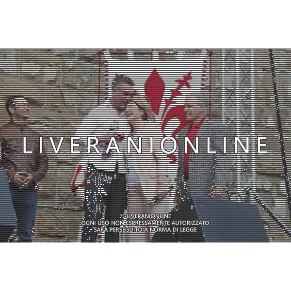 Firenze 31/03/2019 - Festeggiamenti in Piazza della Signoria per celebrare i 50 anni dil Gabriel Batistuta ©Claudio Zamagni/Agenzia Aldo Liverani