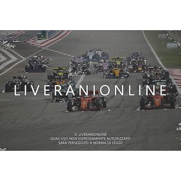 (L to R): Sebastian Vettel (GER) Ferrari SF90 and Charles Leclerc (MON) Ferrari SF90 lead at the start of the race. 31.03.2019. Formula 1 World Championship, Rd 2, Bahrain Grand Prix, Sakhir, Bahrain, Race Day. / AGENZIA ALDO LIVERANI SAS - ITALY ONLY EDITORIAL USE ONLY