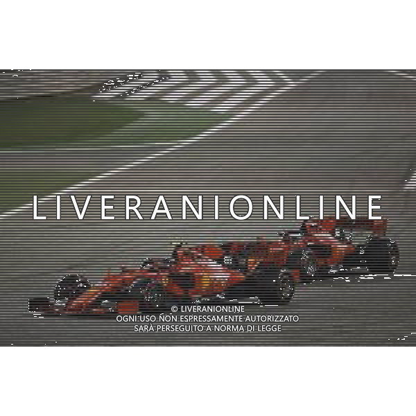 Charles Leclerc (MON) Ferrari SF90 passes team mate Sebastian Vettel (GER) Ferrari SF90. 31.03.2019. Formula 1 World Championship, Rd 2, Bahrain Grand Prix, Sakhir, Bahrain, Race Day. / AGENZIA ALDO LIVERANI SAS - ITALY ONLY EDITORIAL USE ONLY