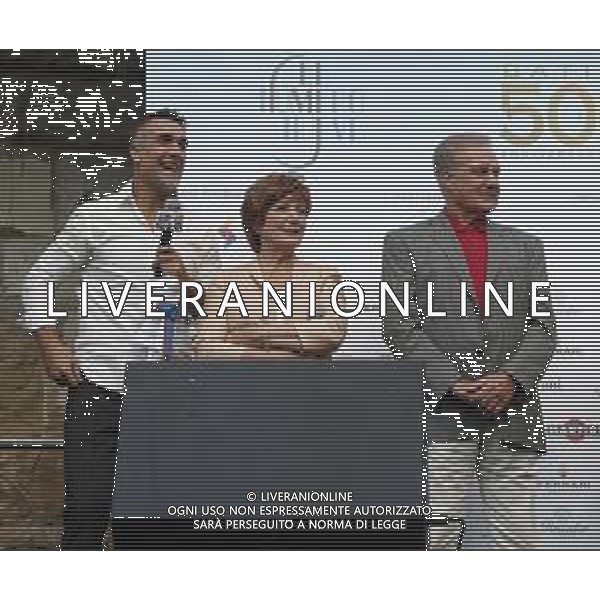 Firenze 31/03/2019 - Festeggiamenti in Piazza della Signoria per celebrare i 50 anni dil Gabriel Batistuta ©Claudio Zamagni/Agenzia Aldo Liverani