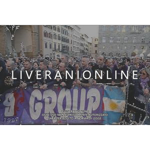 Firenze 31/03/2019 - Festeggiamenti in Piazza della Signoria per celebrare i 50 anni dil Gabriel Batistuta ©Claudio Zamagni/Agenzia Aldo Liverani