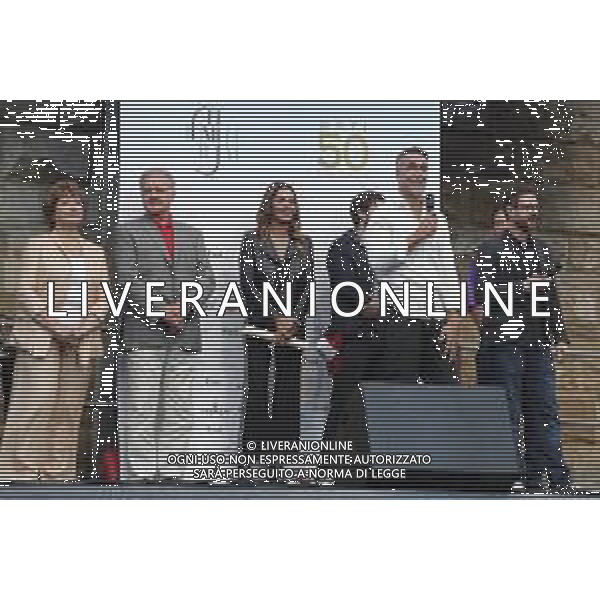 Firenze 31/03/2019 - Festeggiamenti in Piazza della Signoria per celebrare i 50 anni dil Gabriel Batistuta ©Claudio Zamagni/Agenzia Aldo Liverani