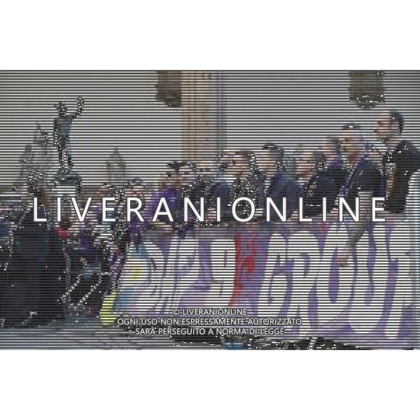 Firenze 31/03/2019 - Festeggiamenti in Piazza della Signoria per celebrare i 50 anni dil Gabriel Batistuta ©Claudio Zamagni/Agenzia Aldo Liverani