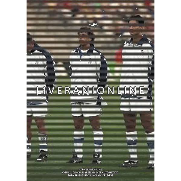 1998 CAMPIONATO DEL MONDO DI CALCIO FRANCIA 98 NELLA FOTO ALESSANDRO NESTA E FRANCESCO MORIERO AG ALDO LIVERANI SAS