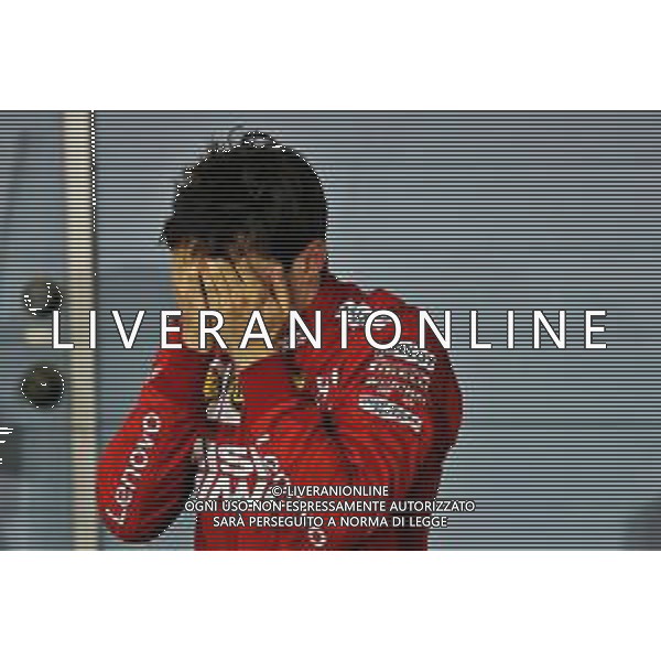 Third placed Charles Leclerc (MON) Ferrari in parc ferme. 31.03.2019. Formula 1 World Championship, Rd 2, Bahrain Grand Prix, Sakhir, Bahrain, Race Day. AG ALDO LIVERANI SAS-ONLY ITALY