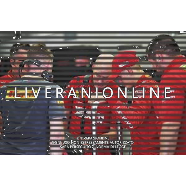 Mick Schumacher (GER) Ferrari Test Driver with Jock Clear (GBR) Ferrari Engineering Director. 02.04.2019. Formula One Testing, Sakhir, Bahrain, Tuesday. AG ALDO LIVERANI SAS-ONLY ITALY