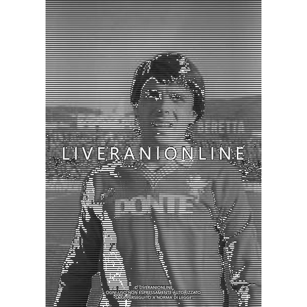 RETROSPETTIVA CLAUDIO AMBU CALCIATORE NELLA FOTO CLAUDIO AMBU CON LA MAGLIA DEL PERUGIA AG ALDO LIVERANI SAS