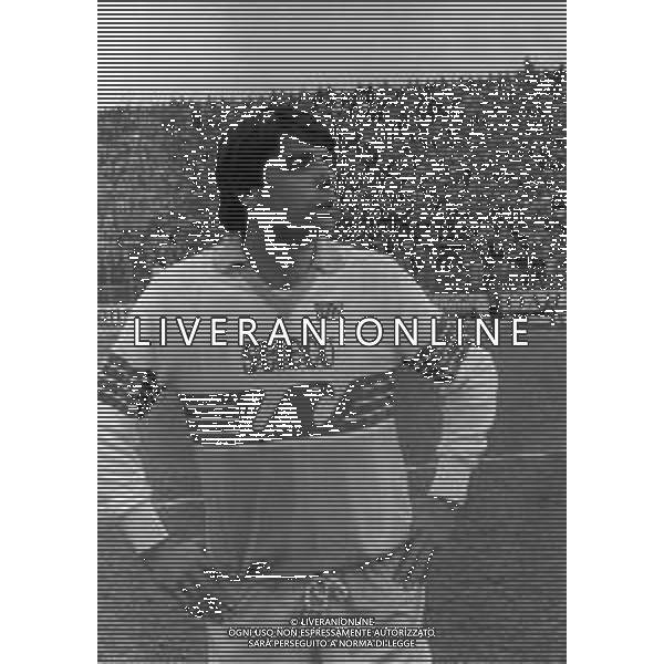 RETROSPETTIVA CLAUDIO AMBU CALCIATORE NELLA FOTO CLAUDIO AMBU CON LA MAGLIA DELLA LAZIO AG ALDO LIVERANI SAS