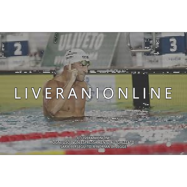 Riccione 02/04/2019 - Campionati Assoluti di Nuoto - nella foto: esultanza gabriele detti ©Claudio Zamagni/Agenzia Aldo Liverani