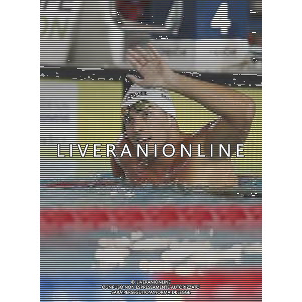 Riccione 02/04/2019 - Campionati Assoluti di Nuoto - nella foto: esultanza gabriele detti ©Claudio Zamagni/Agenzia Aldo Liverani