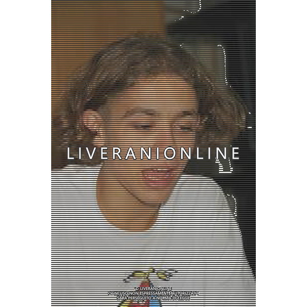 01-09-1997 MILANO REDAZIONE DELLA GAZZETTA DELLO SPORT IN VIA SOLFERINO 28 VISITA DEL CAMPIONE DI MOTOCICLISMO VALENTINO ROSSI NELLA FOTO VALENTINO ROSSI  AG ALDO LIVERANI SAS