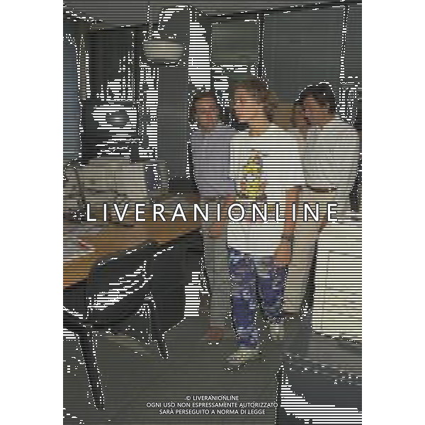01-09-1997 MILANO REDAZIONE DELLA GAZZETTA DELLO SPORT IN VIA SOLFERINO 28 VISITA DEL CAMPIONE DI MOTOCICLISMO VALENTINO ROSSI NELLA FOTO VALENTINO ROSSI AG ALDO LIVERANI SAS