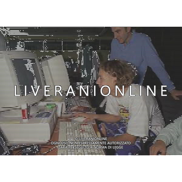 01-09-1997 MILANO REDAZIONE DELLA GAZZETTA DELLO SPORT IN VIA SOLFERINO 28 VISITA DEL CAMPIONE DI MOTOCICLISMO VALENTINO ROSSI NELLA FOTO VALENTINO ROSSI AG ALDO LIVERANI SAS