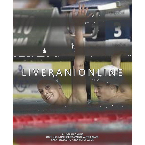 Riccione 04/04/2019 - Campionati Assoluti di Nuoto - nella foto: esultanza federica pellegrini ©Claudio Zamagni/Agenzia Aldo Liverani