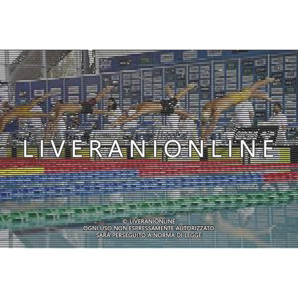 Riccione 04/04/2019 - Campionati Assoluti di Nuoto - nella foto: acerenza, detti, paltrinieri ©Claudio Zamagni/Agenzia Aldo Liverani