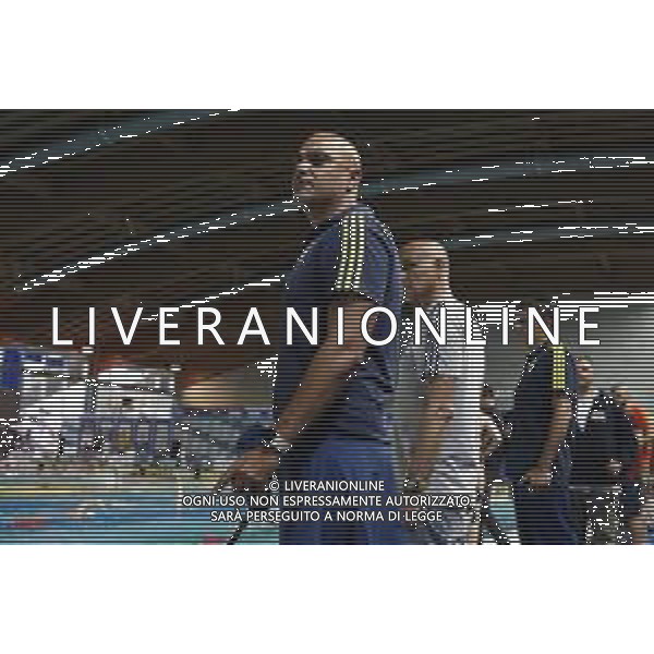 Riccione 04/04/2019 - Campionati Assoluti di Nuoto - nella foto: christian minotti allenatore di simona quadarella ©Claudio Zamagni/Agenzia Aldo Liverani