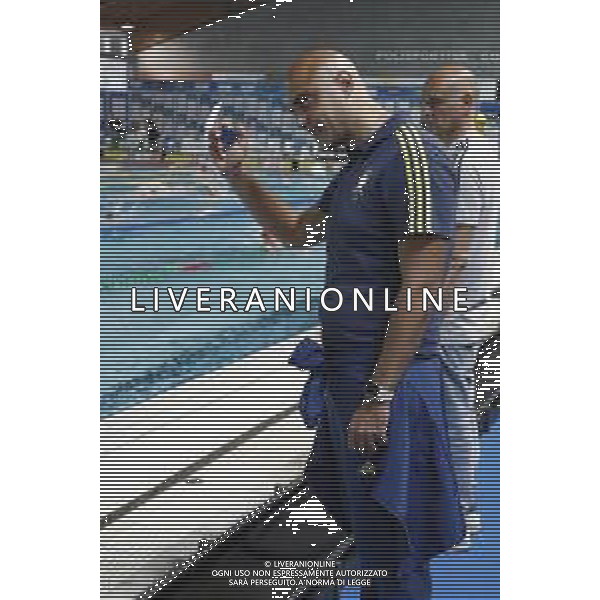 Riccione 04/04/2019 - Campionati Assoluti di Nuoto - nella foto: christian minotti allenatore di simona quadarella ©Claudio Zamagni/Agenzia Aldo Liverani
