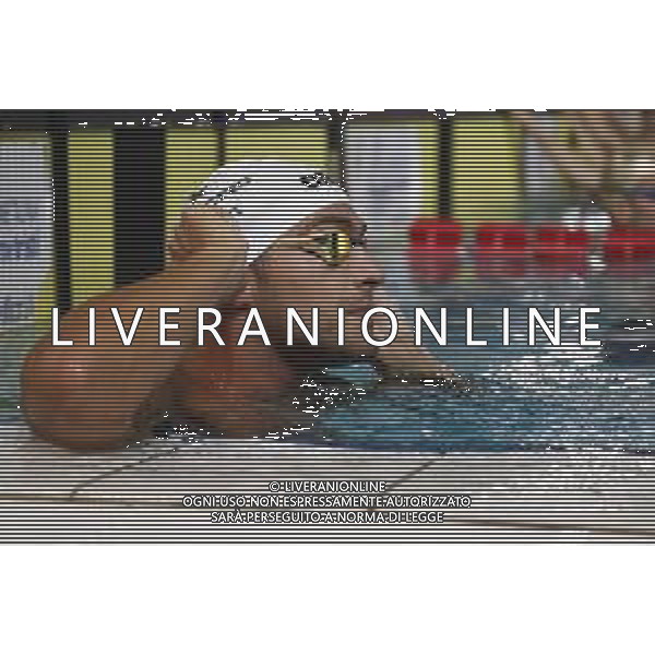 Riccione 04/04/2019 - Campionati Assoluti di Nuoto - nella foto: gabriele detti durante il riscaldamento ©Claudio Zamagni/Agenzia Aldo Liverani