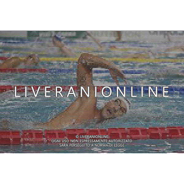 Riccione 04/04/2019 - Campionati Assoluti di Nuoto - nella foto: gabriele detti durante il riscaldamento ©Claudio Zamagni/Agenzia Aldo Liverani