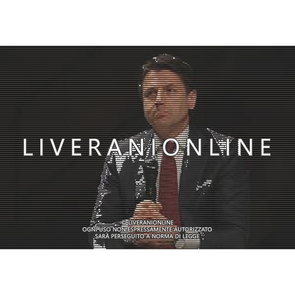 il premier Giuseppe Conte al Teatro Grande per la seconda edizione del Family Business, Brescia 5 aprile 2019. Ph Fotolive Filippo Venezia / AGENZIA ALDO LIVERANI SAS