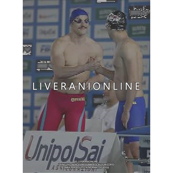 Riccione 05/04/2019 - Campionati Assoluti di Nuoto - nella foto: federico burdisso di spalle ©Claudio Zamagni/Agenzia Aldo Liverani