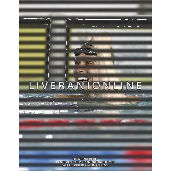 Riccione 05/04/2019 - Campionati Assoluti di Nuoto - nella foto: esultanza giorgetti edoardo ©Claudio Zamagni/Agenzia Aldo Liverani