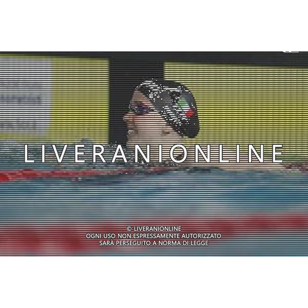 Riccione 05/04/2019 - Campionati Assoluti di Nuoto - nella foto: esultanza ruberti nicoletta ©Claudio Zamagni/Agenzia Aldo Liverani
